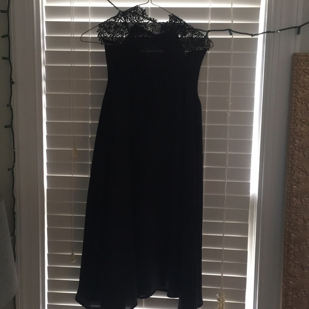 black lace dress